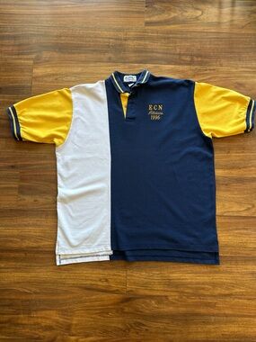 Vintage 1996 ECN Allstars Colorblock Polo